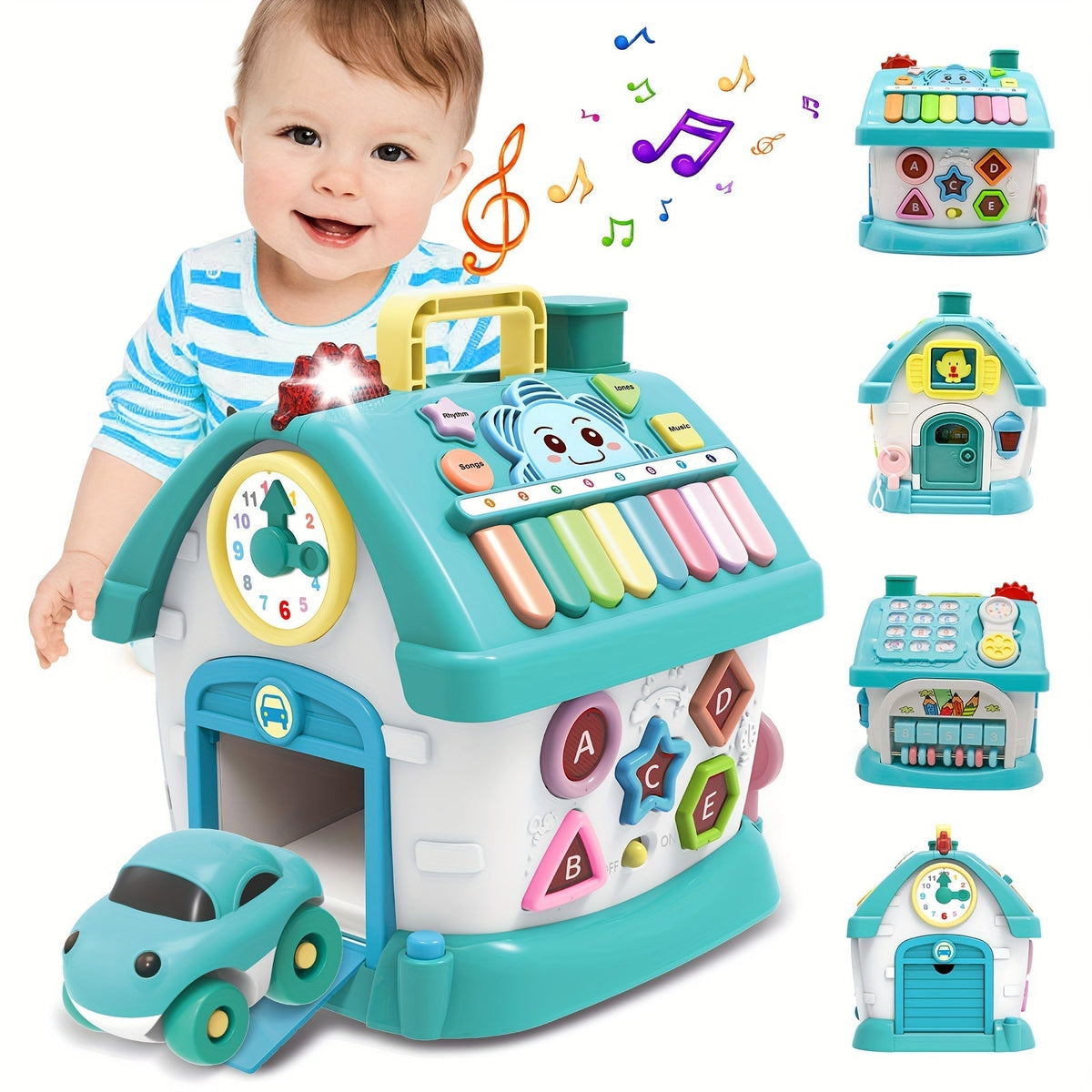 Interactive Toy House Learning Playset for Kids-1