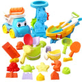 Ensemble de jouets de plage pour enfants avec pelle, seau et moules de dinosaures (100 pièces)
