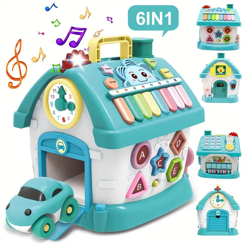 Interactive Toy House Learning Playset for Kids-4