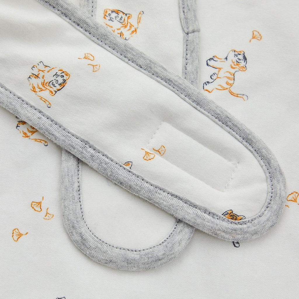 Gigoteuse en coton extra chaud pour bébé Lively Tiger blanche
