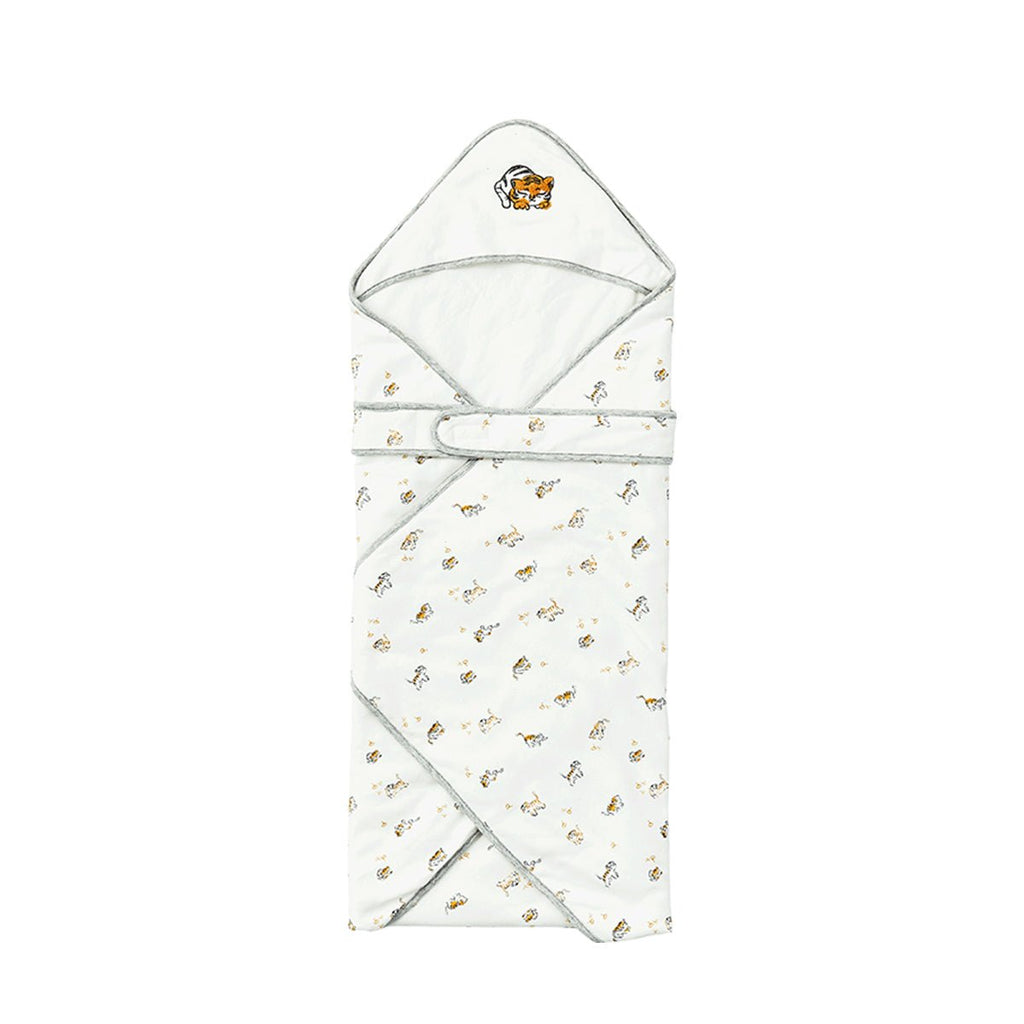 Gigoteuse en coton extra chaud pour bébé Lively Tiger blanche
