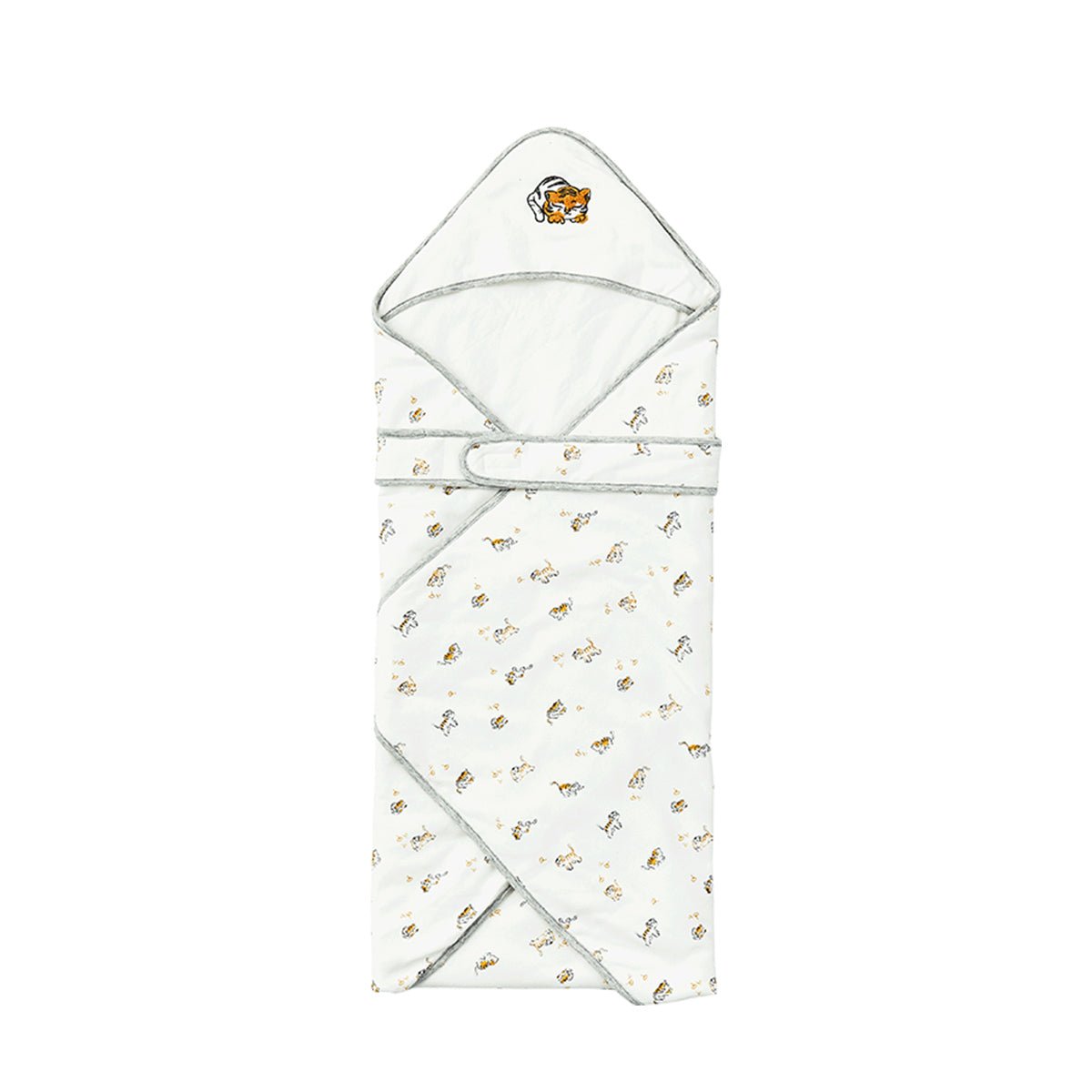 Gigoteuse en coton extra chaud pour bébé Lively Tiger blanche