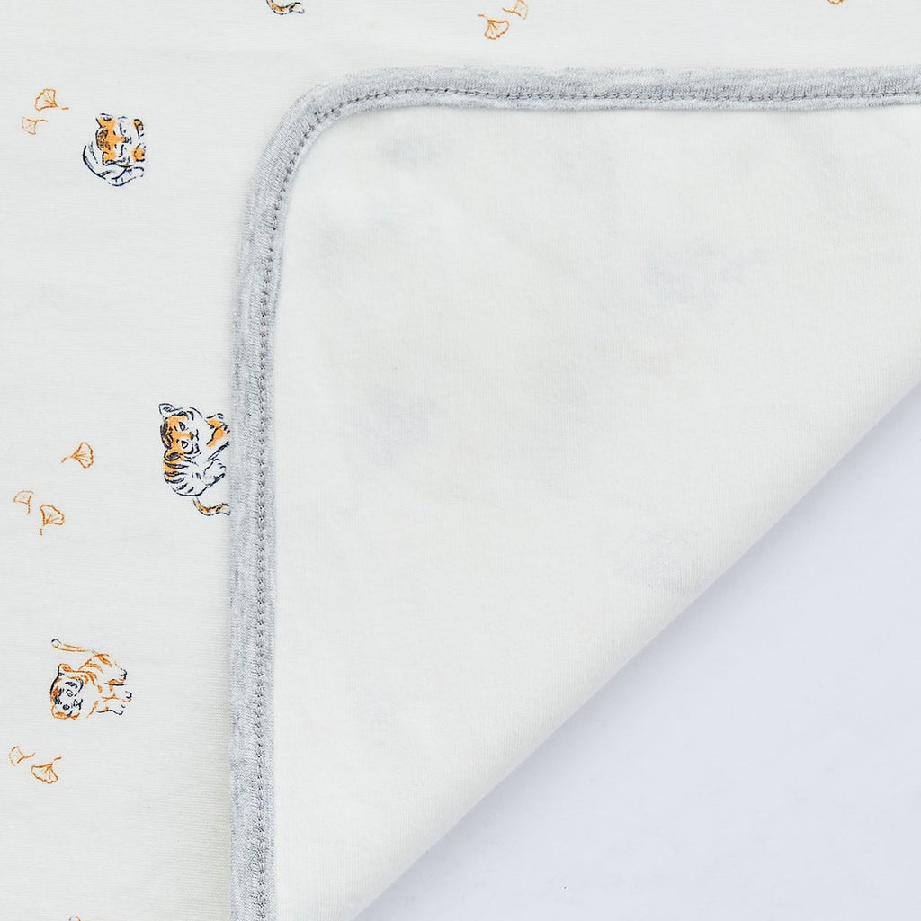 Tapis à langer bébé blanc étanche Lively Tiger